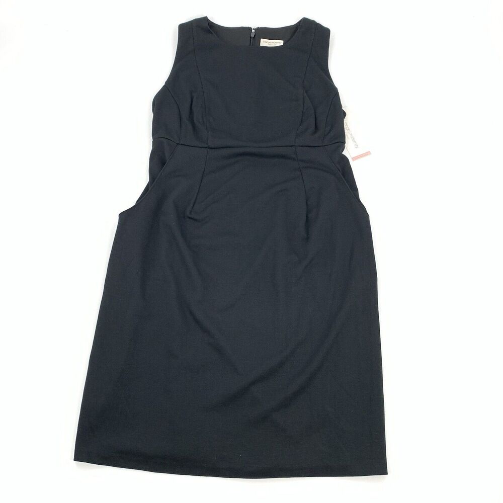 NWT Liz Lange Maternity Sleeveless Maternity Dress Size XS Womens Solid Black
